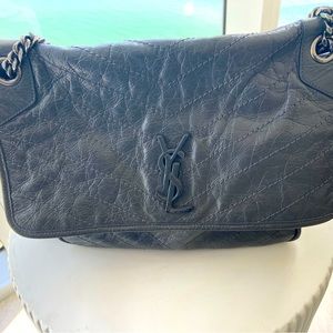 YSL Large Niki Bag - Gray
